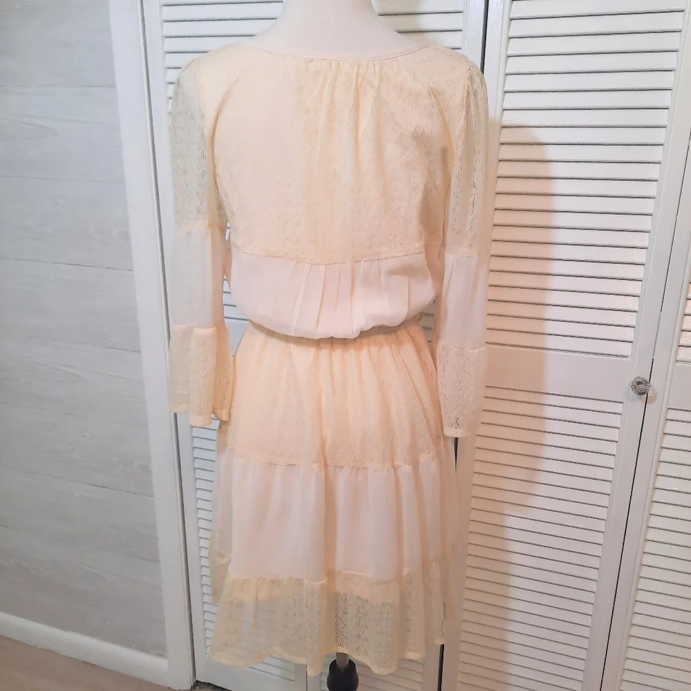 Blu pepper ecru lace polyester dress small NWOT - Picture 7 of 8